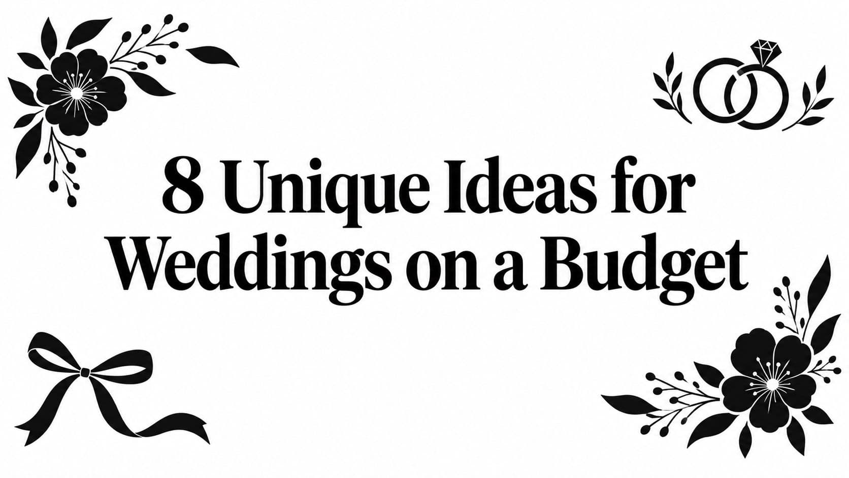 8 Unique Ideas for Weddings on a Budget