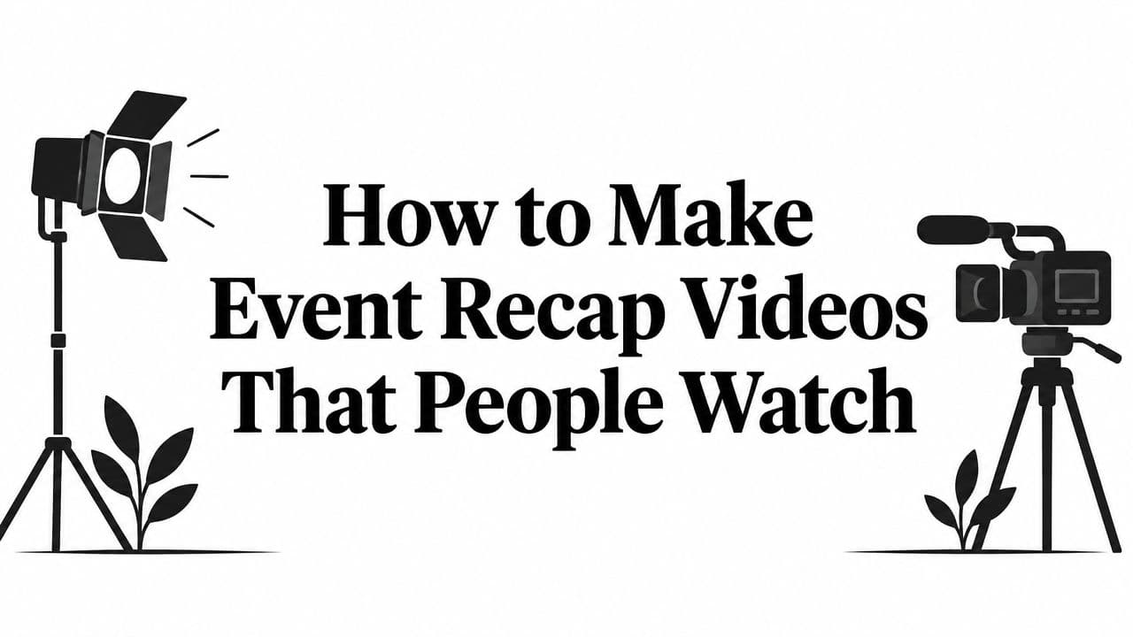How to Make Event Recap Videos That People Watch
