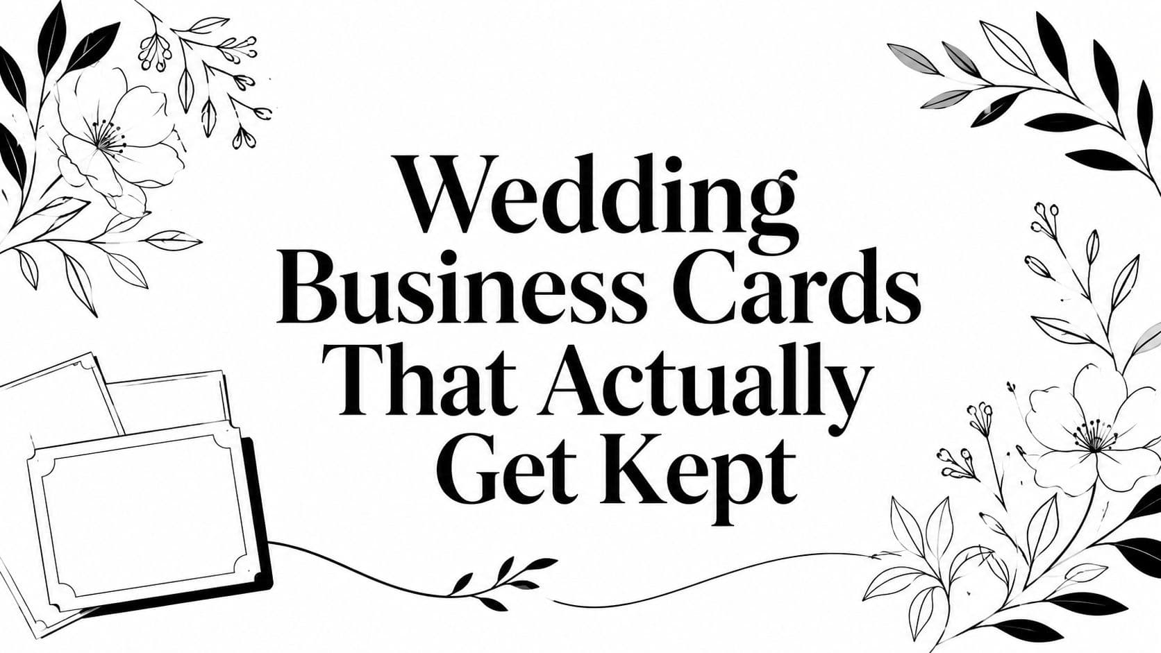 Wedding Business Cards That Actually Get Kept